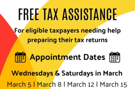 Volunteer Income Tax assistance (VITA) 2025 Appointment Dates in March