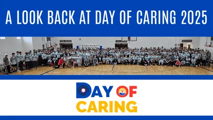 Entire Group of Day of Caring Volunteers at Kick-Off