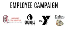 OHuddle, Dalton Local School, Orrville City Schools Board of Ed, YMCA of Wayne County Employee Campaign TY